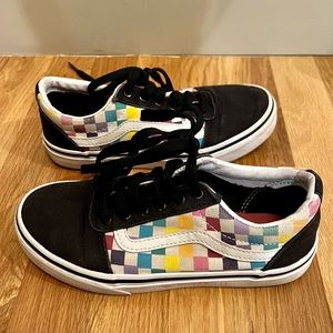 Size 3Y Checkered Vans